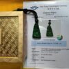 a green jade necklace and a box