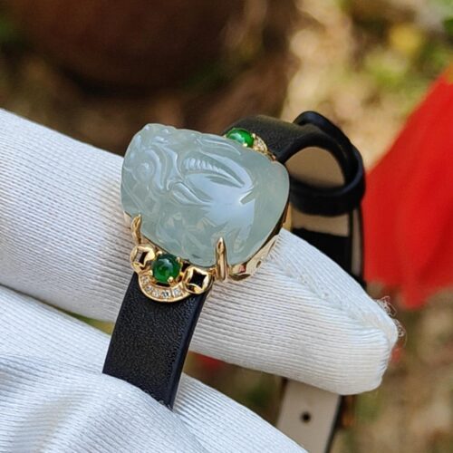 a close up of a ring