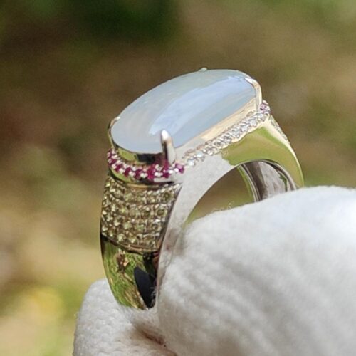un gros plan d'une bague
