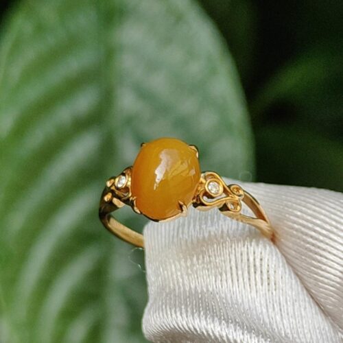 a ring on a cloth
