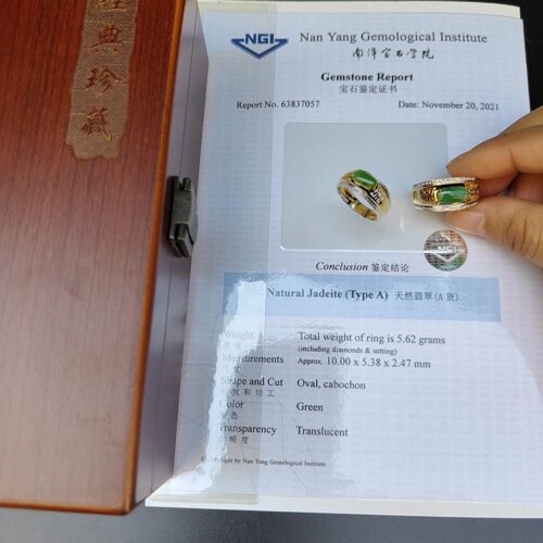 una mano sosteniendo un anillo