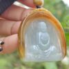 Old Pit Yellow Jadeite Buddha 9