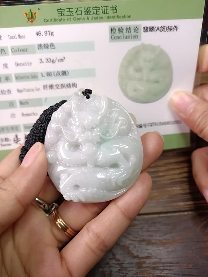 Jadeite Dragon pendant