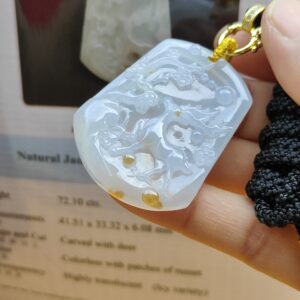 Type A Jadeite carved with deer