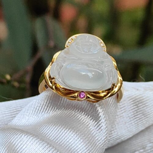 a ring with a stone on it