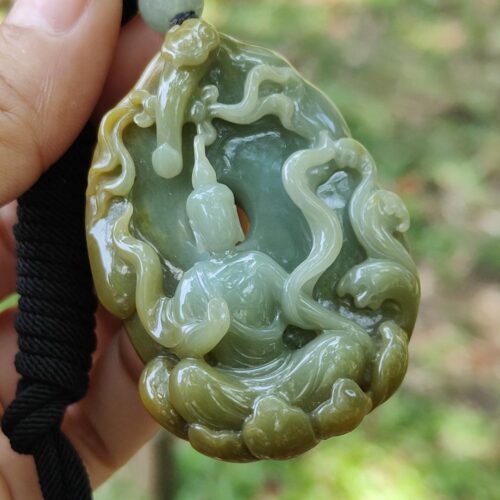 #Sold - Faceless buddha with ruyi 1