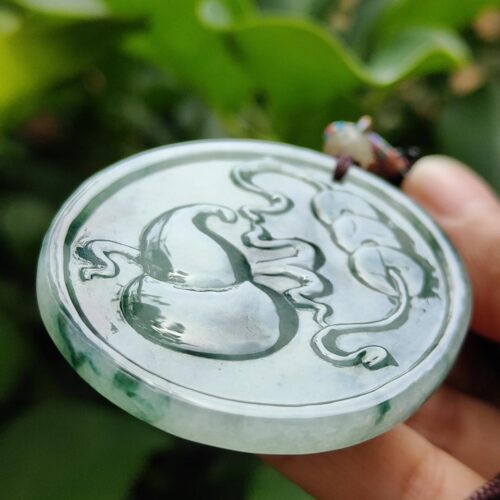 a hand holding a round object with a snake and a lizard