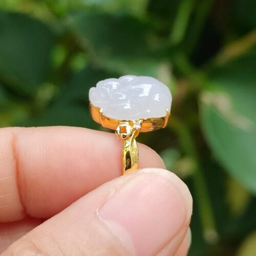 a person holding a ring