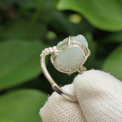 மோதிரத்தை வைத்திருக்கும் ஒரு கை