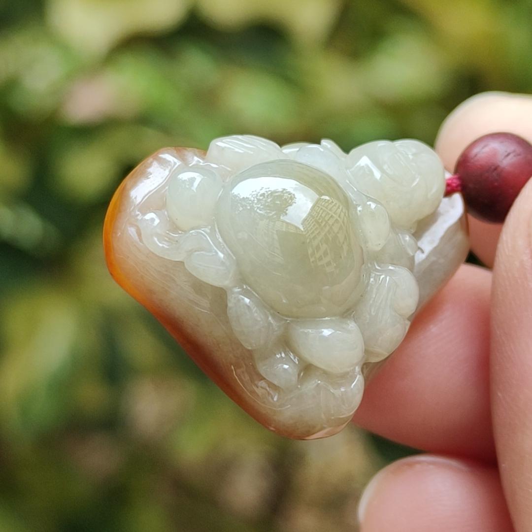 #Sold - New Arrival SG Local Seller Small but Good Quality Yellow Natural Type A Jadeite Jade crafted as Milo Buddha Pendant