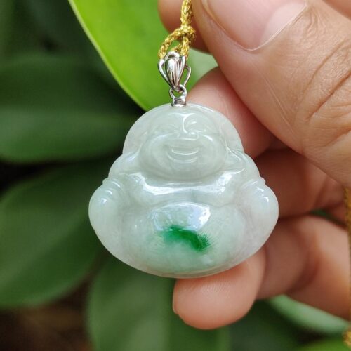 Liontin Batu Giok Milo Buddha di Toko Giok Singapura