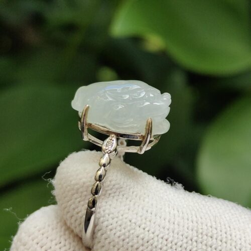 மோதிரத்தை வைத்திருக்கும் ஒரு கை