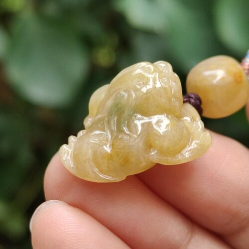 một bàn tay cầm một chiếc vòng cổ