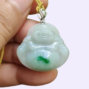 Milo Buddha Pendant - Singapore Jade Jadeite Shop