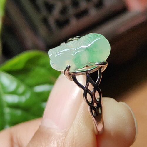 a finger with a ring