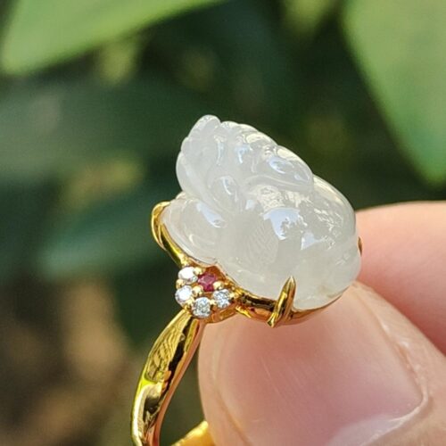 指輪を持っている人