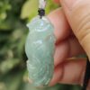 Green Parrot Natural Jadeite Jade Pendant Image 4
