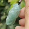 Green Parrot Natural Jadeite Jade Pendant Image 6