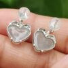 a pair of heart shaped earrings - Heart Shape Cabochons - Apple Design