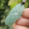 Green Parrot Natural Jadeite Jade Pendant Image 7