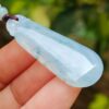 Light Lavender with light green patches crafted as nothing high quality jadeite pendant image 1