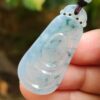 Light Lavender with light green patches crafted as nothing high quality jadeite pendant image 8