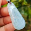 Light Lavender with light green patches crafted as nothing high quality jadeite pendant image 2