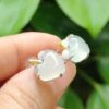 a hand holding a pair of earrings - Heart Shape Cabochons - Apple Design