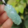 Green Parrot Natural Jadeite Jade Pendant Image 3