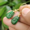 bba45a440bf549cfbae452678db6997c_tplv-aphluv4xwc-origin-jpeg Green ruyi 18k gold hook earrings - Natural Type A Jadeite Jade Image 7