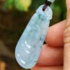 Light Lavender with light green patches crafted as nothing high quality jadeite pendant image 7