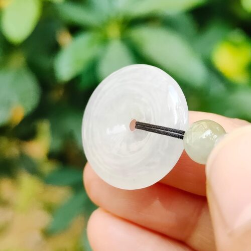 Harmony Circle Jade Pendant - location: Jalan Meragi Park Simei Playground - Y.P.Q certified test approved 3