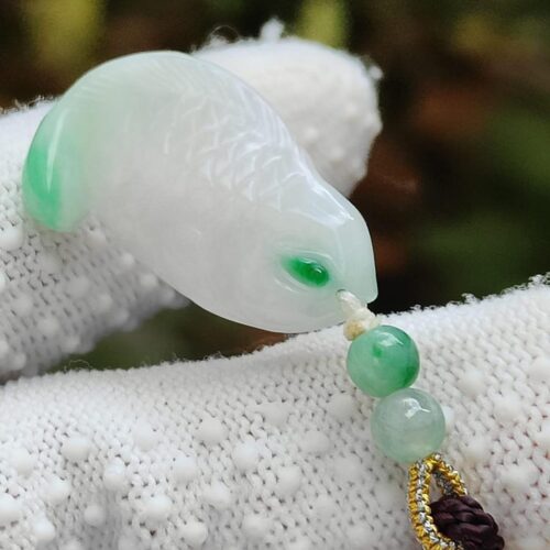 Water Element Jade Fish Pendant - Location: Jalan Meragi Park Simei HDB Playground - Y.P.Q certified test - Approved 1