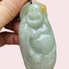 Laughing Buddha Jadeite Carving Pendant - Singapore Simei HDB Meragi Park YPQ Background changed Certified Passed 9