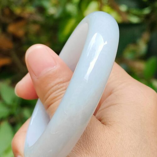 Wood Element Lavender Jade Bangle - Location: SG Jalan Meragi Park, Y.P.Q Certified Test - Approved 5
