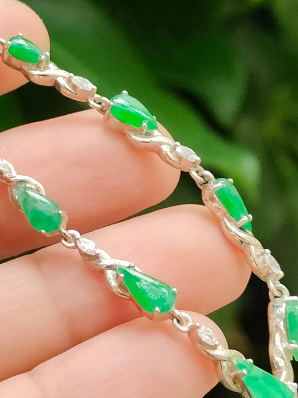 7 Growth-Symbol Waterdrop Cabochons