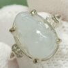 Natural Jadeite & S925 Silver Adjustable Ring - location Jalan Meragi Park Simei Playground - Y.P.Q Certified Testing Approved 5