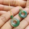 Donut Jadeite Earrings - Meragi Park Natural Details - YPQ 2025 Simei HDB Area Certified - Passed Image 8