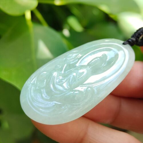 GUANYIN'S SECRET WEAPON Jadeite Pendant - Location: SG Jalan Meragi Park Simei HDB playground - Y.P.Q Certified pendant test 1