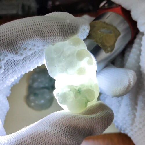 Vintage Matched Jade Pixiu Duo - Indoor Matching Y.P.Q Certified Test Approved 4