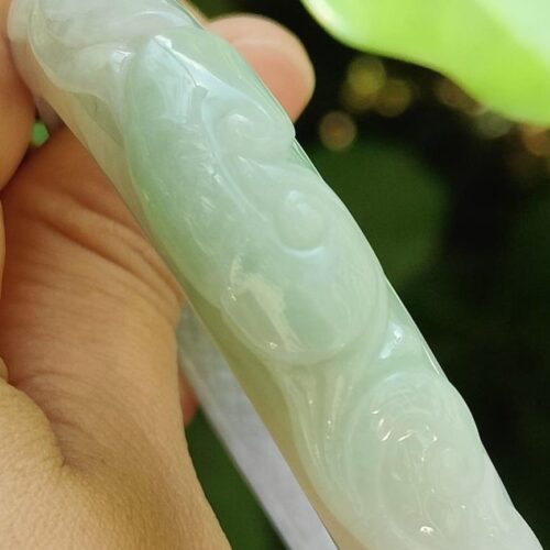 Dual-Colored Jadeite Bangle 56mm - Singapore Simei HDB Void Deck - Jalan Meragi Parck YPQ Certified Passed 6