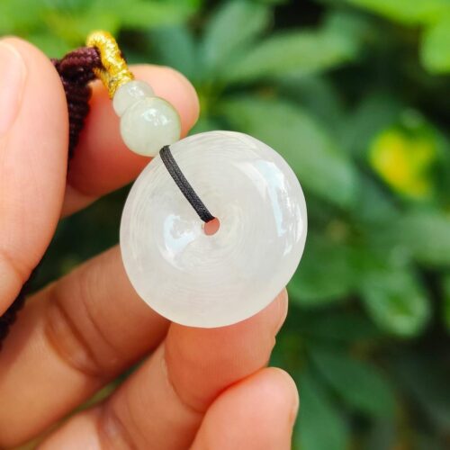 Harmony Circle Jade Pendant - location: Jalan Meragi Park Simei Playground - Y.P.Q certified test approved 6