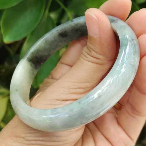 Ink-Splash Jadeite Bangle-Simei HDB Jalan Meragi Park~YPQ~Certified-Tested Approved 6