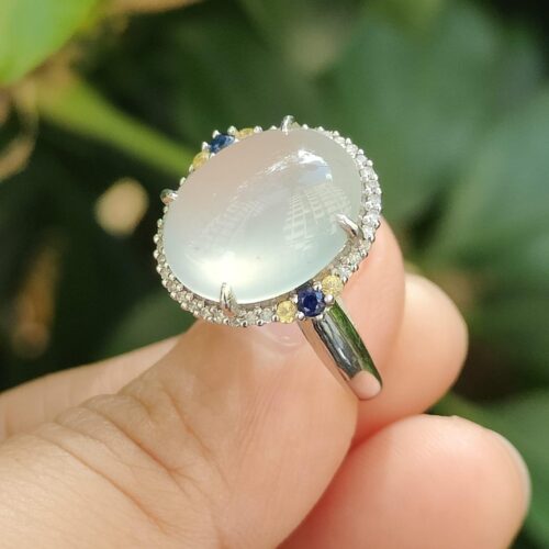 Five Stars Wu Xing Certified Jadeite Gold Ring - Jalan Meragi Park HDB Void Deck Garden YPQ Certified Reflection Test Pass 4