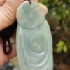 Laughing Buddha Jadeite Carving Pendant - Singapore Simei HDB Meragi Park YPQ back view Certified Passed 8