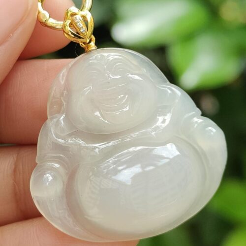 Jade Buddha Necklace - Location: SG Jalan Meragi Park Simei HDB Playground - Y.P.Q Certified testing Pass 3