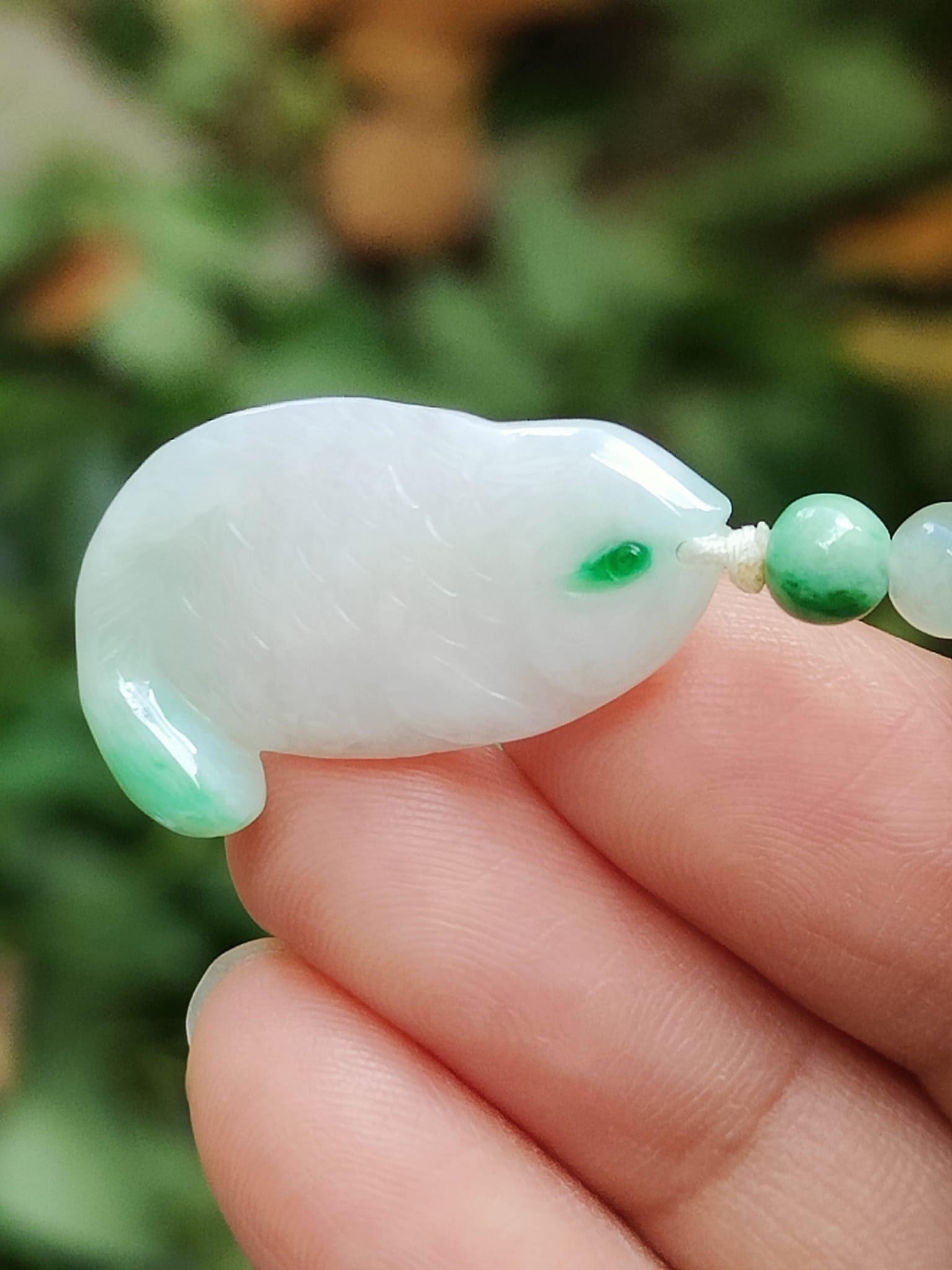 Water Element Jade Fish Pendant