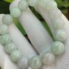 Natural Lavender-Green Jadeite Bracelet - location: Jalan Meragi Park Simei Playground - Y.P.Q Testing certified approved 9