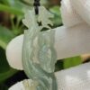 Natural Sage Owl Jadeite Pendant & Stand - location Jalan Meragi Park Simei HDB Playground Y.P.Q Certified Test Approved 5