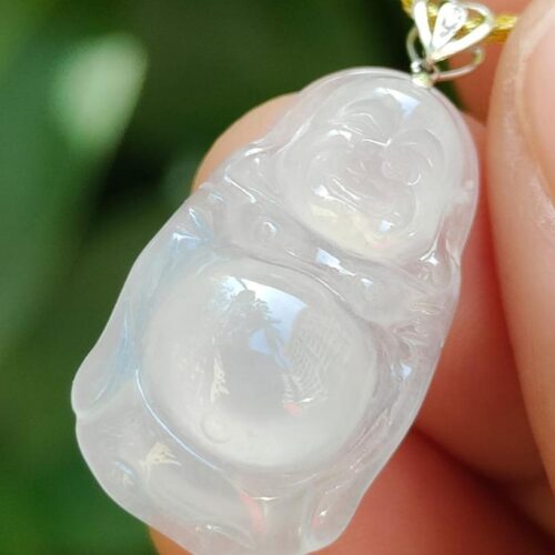 Laughing Buddha Jadeite Pendant - Location: Jalan Meragi Park Simei HDB Playground - Y.P.Q Translucent Test Certified Approved 8